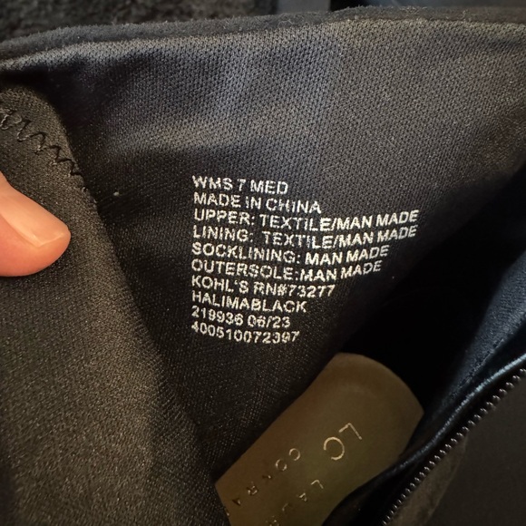 LC by Lauren Conrad Black Suede Ankle Boots - Picture 4 of 6